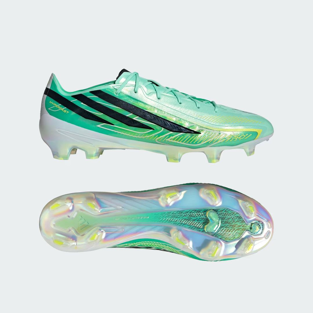 adidas F50 Hyperfast Elite FG Boots- Green/Black/Lemon