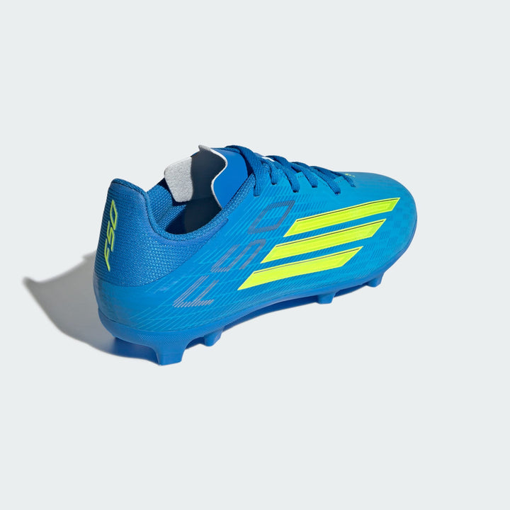 adidas F50 League Boots FG/MG- Blue/Yellow- JUNIOR