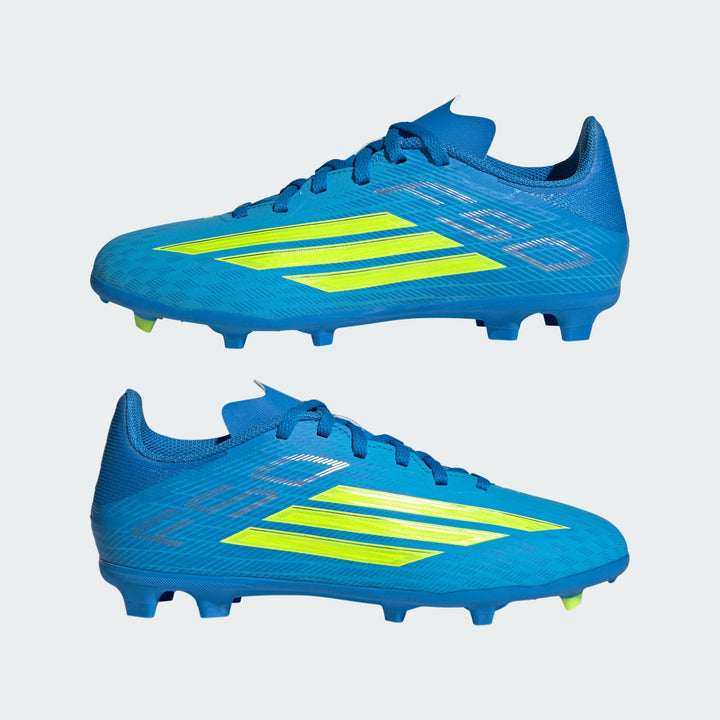 adidas F50 League Boots FG/MG- Blue/Yellow- JUNIOR