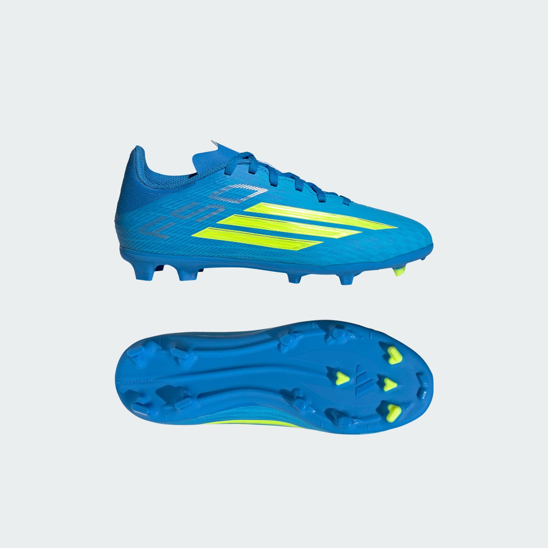adidas F50 League Boots FG/MG- Blue/Yellow- JUNIOR