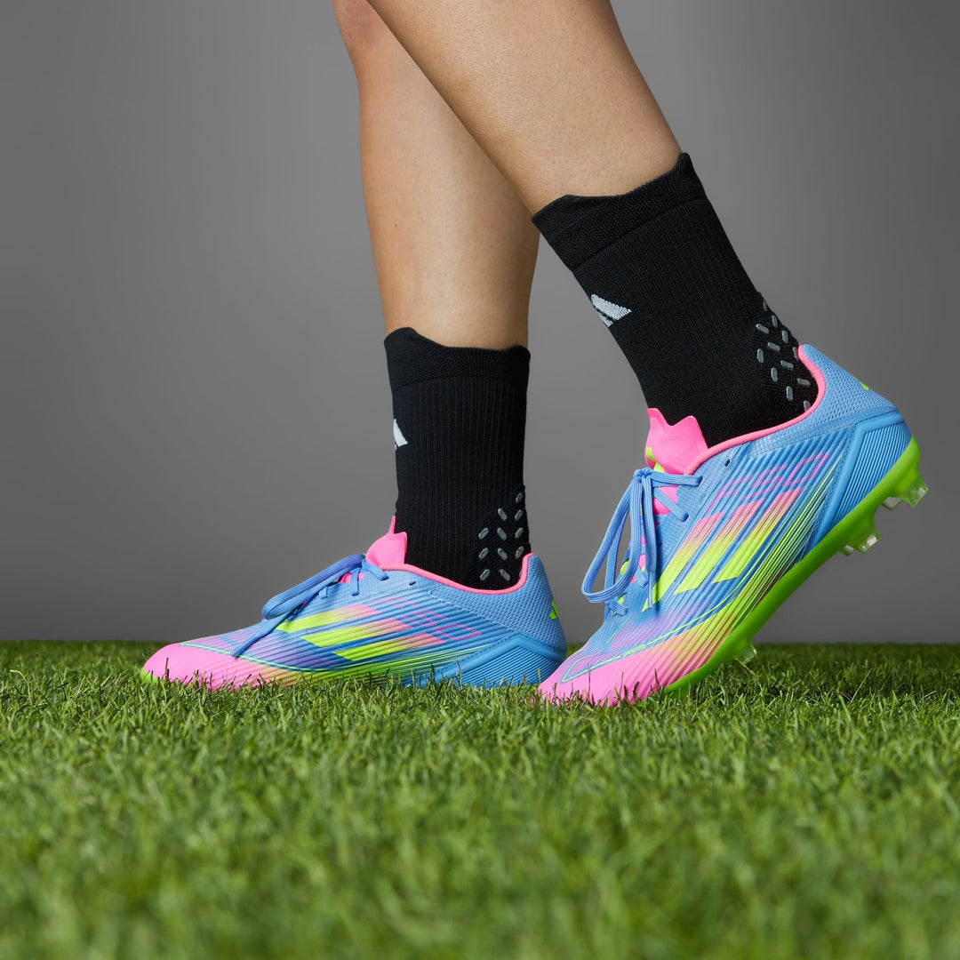 adidas F50 League Boots FG- Blue/Lemon/Pink