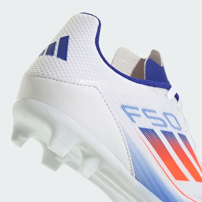 adidas F50 League Boots  FG/MG Junior- White/Red/Blue