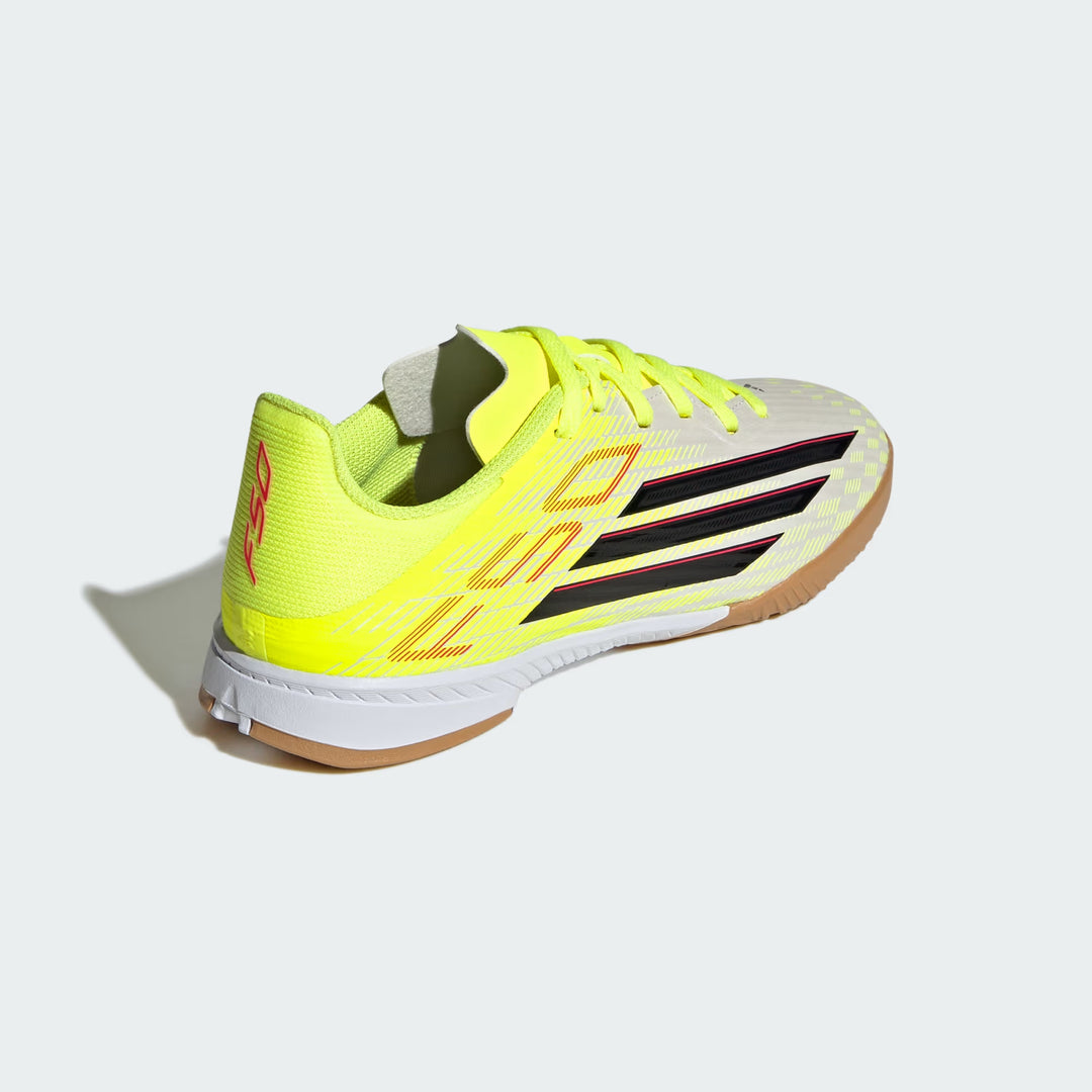 adidas F50 League INDOOR Boots- Yellow/Black/Red- JUNIOR