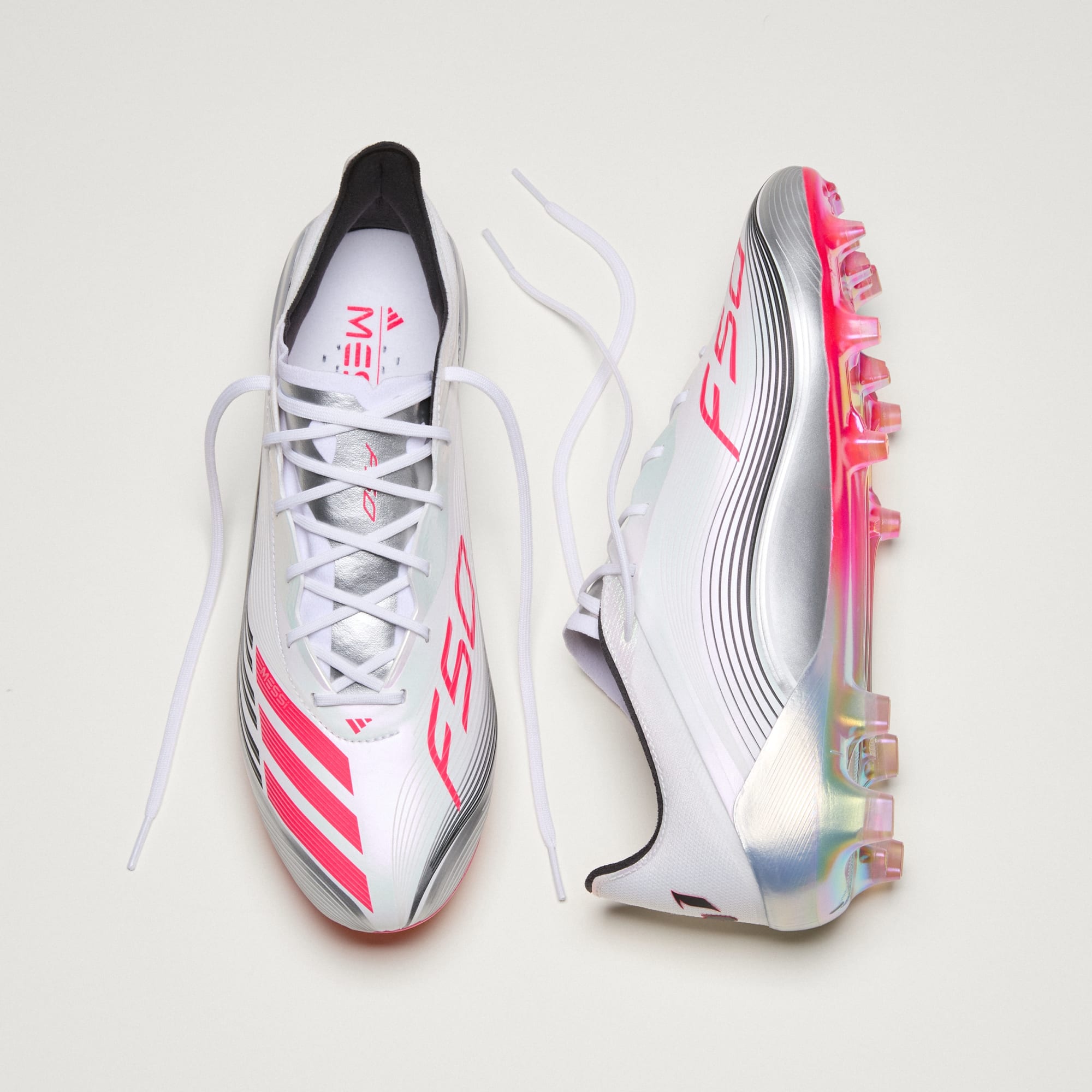adidas F50 Elite MESSI FG Boots- White/Red/Silver – Soccer Locker