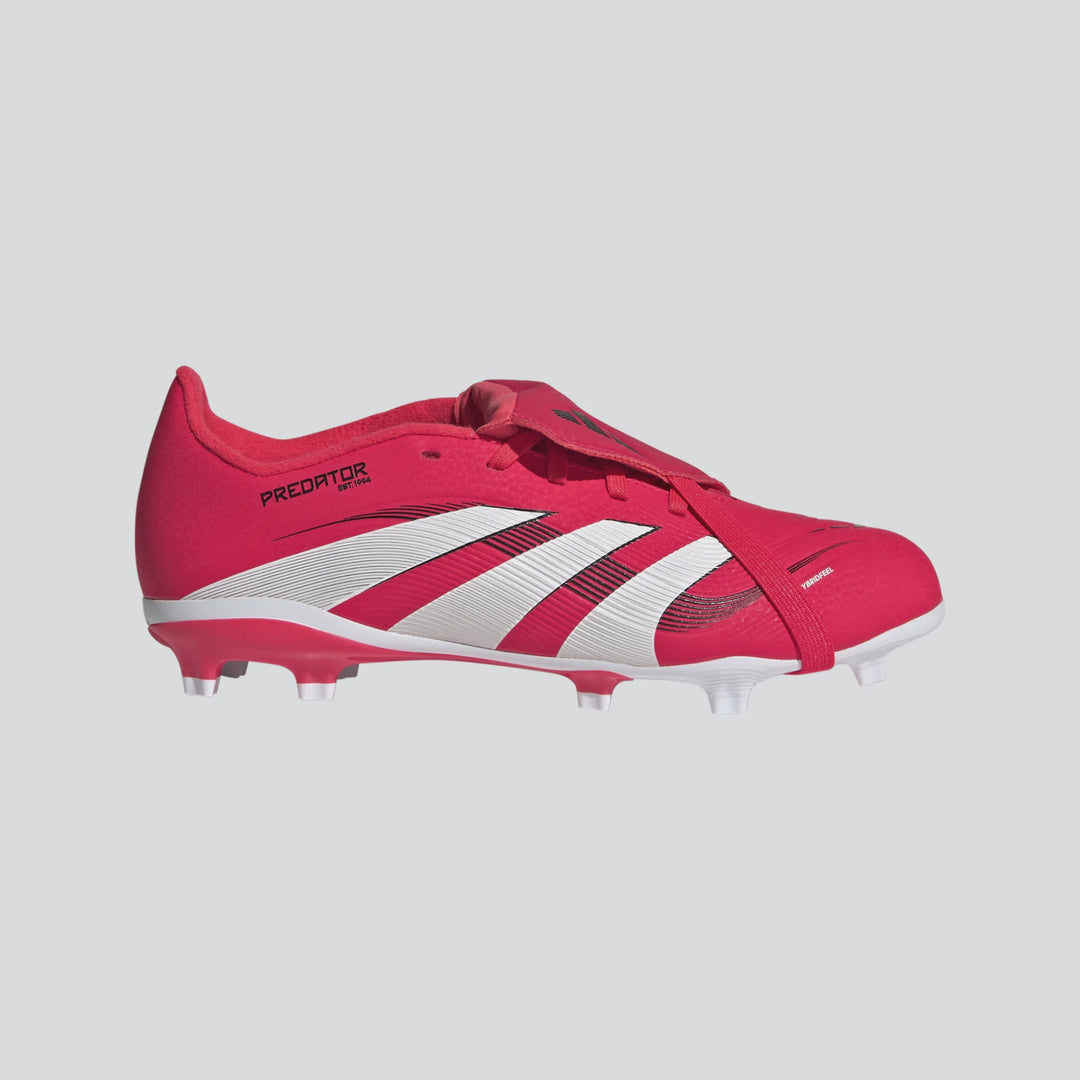 adidas Predator League FT FG Boots- Black/White/Red- JUNIOR