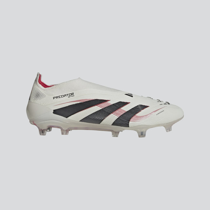 adidas Predator Elite Laceless FG Boots- White/Black