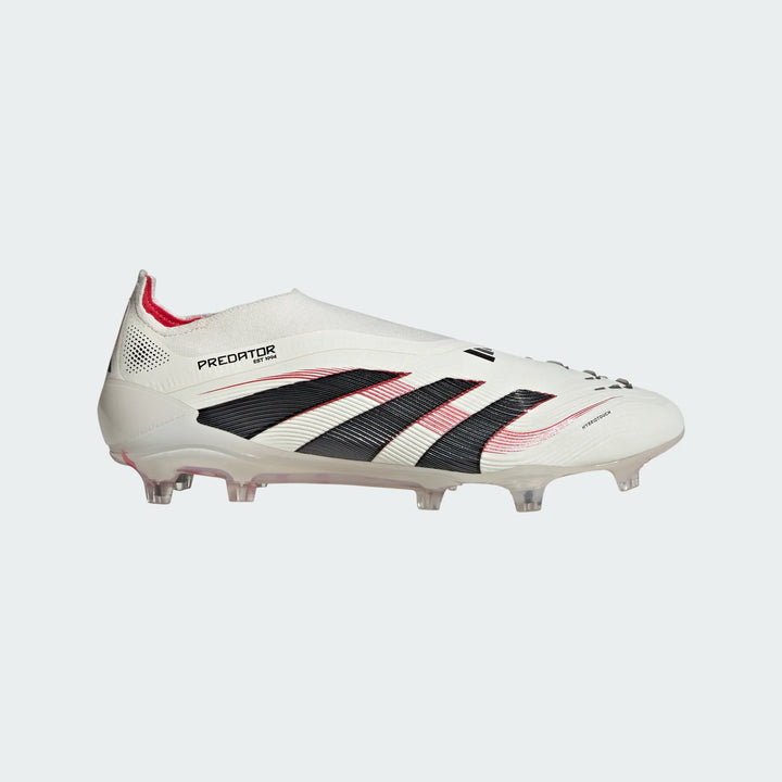 adidas Predator Elite Laceless FG Boots- White/Black