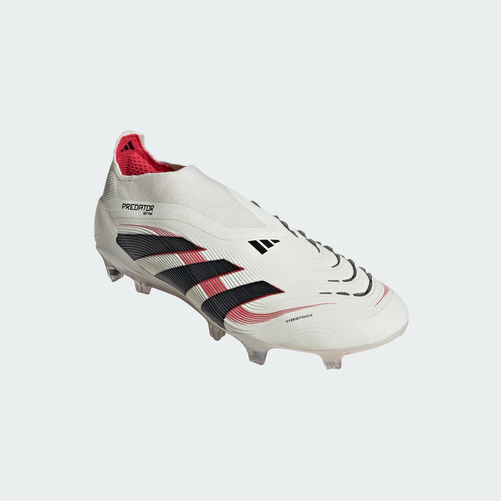 adidas Predator Elite Laceless FG Boots- White/Black