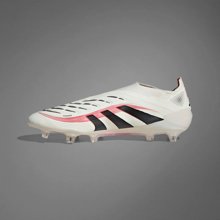 adidas Predator Elite Laceless FG Boots- White/Black