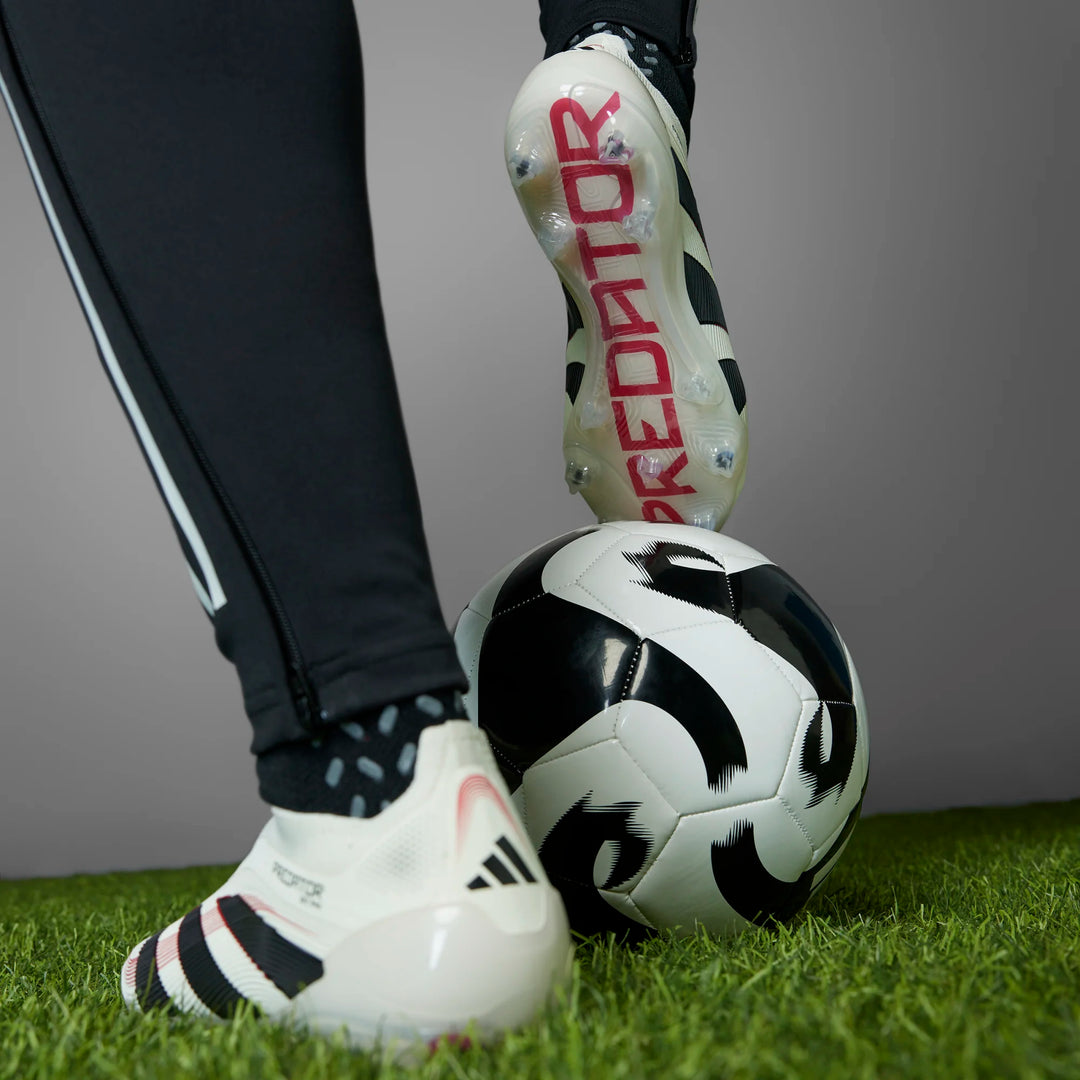 adidas Predator Elite Laceless FG Boots- White/Black