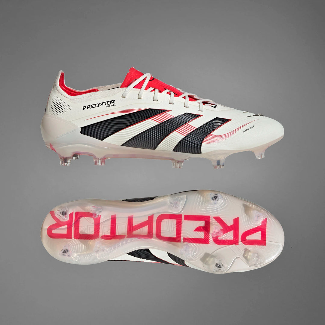 adidas Predator Elite FG Boots - White/Black