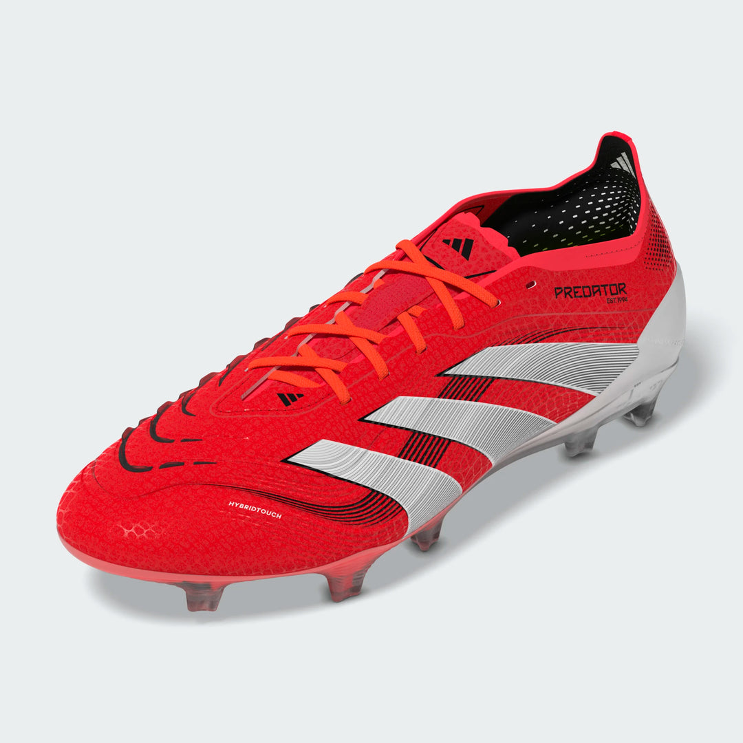 adidas Predator Elite FG Boots- Red/White/Black