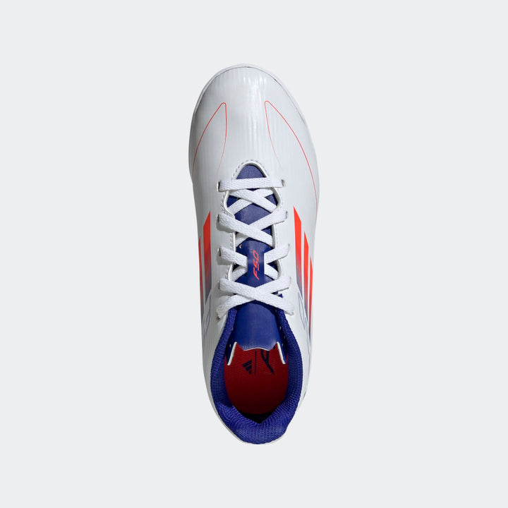 adidas F50 Club Indoor Boots- White/Red/Blue- JUNIOR