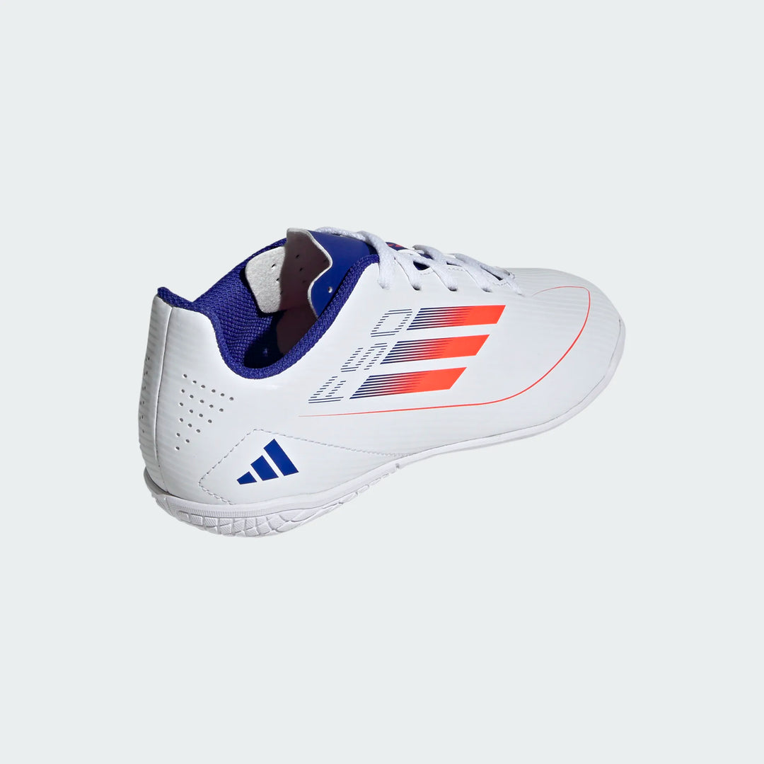 adidas F50 Club Indoor Boots- White/Red/Blue- JUNIOR