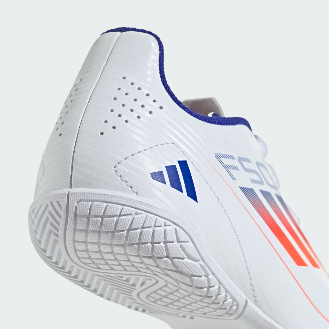 adidas F50 Club Indoor Boots- White/Red/Blue- JUNIOR