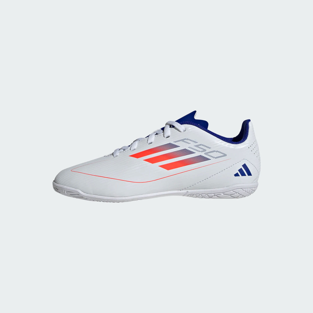 adidas F50 Club Indoor Boots- White/Red/Blue- JUNIOR