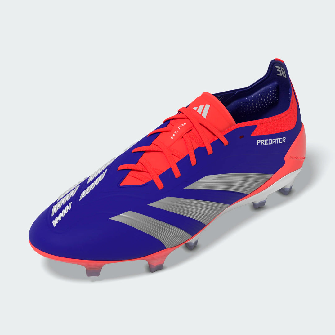 adidas Predator Elite FG Boots- Blue/White/Red – Soccer Locker