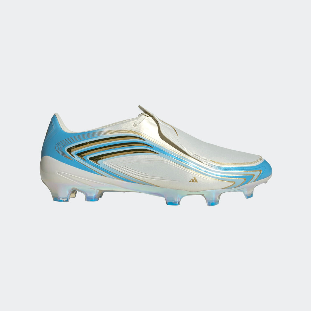 adidas MESSI F50 Elite FG Boots- White/Sky/Gold