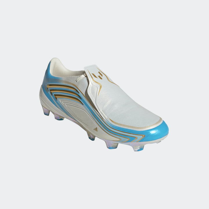 adidas MESSI F50 Elite FG Boots- White/Sky/Gold