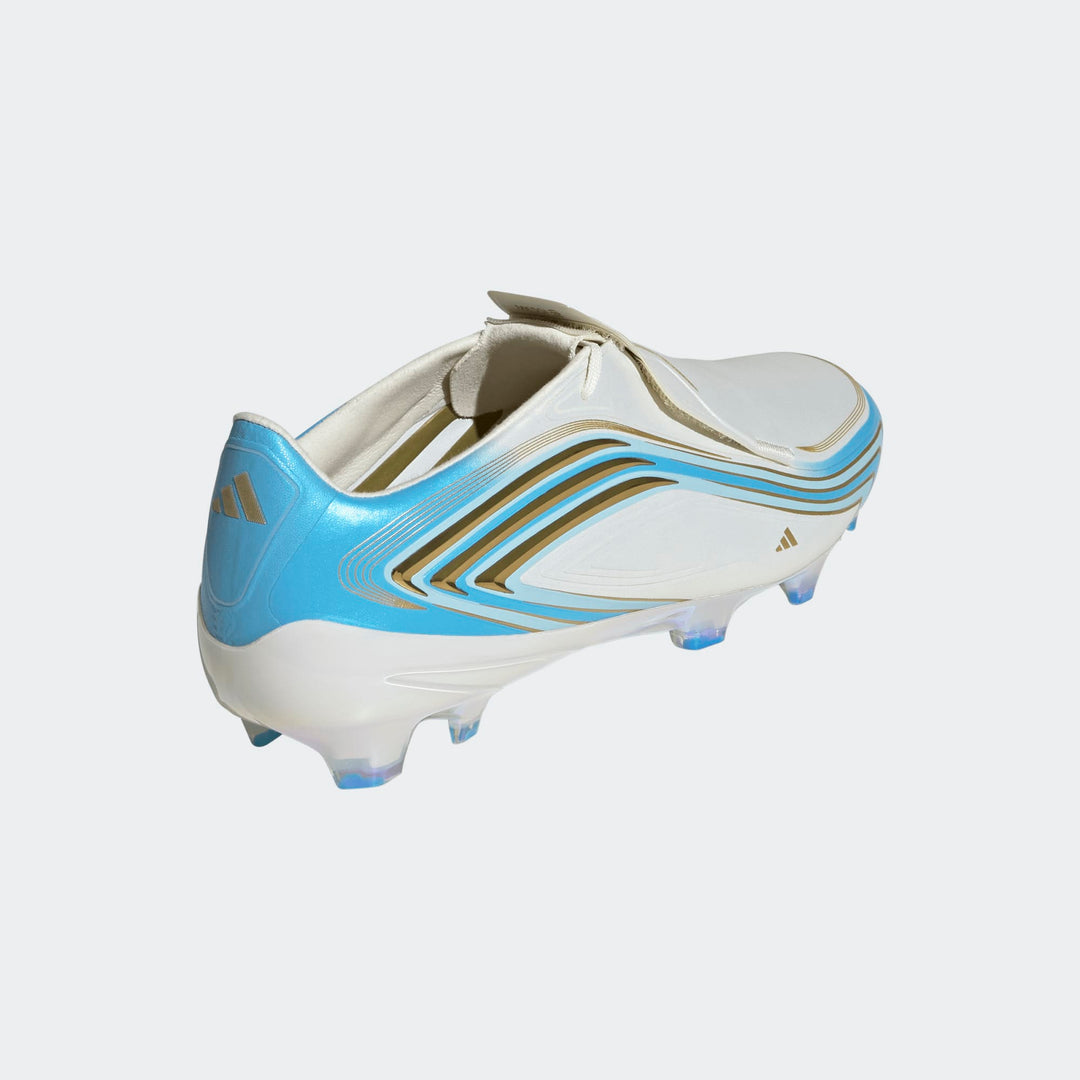 adidas MESSI F50 Elite FG Boots- White/Sky/Gold