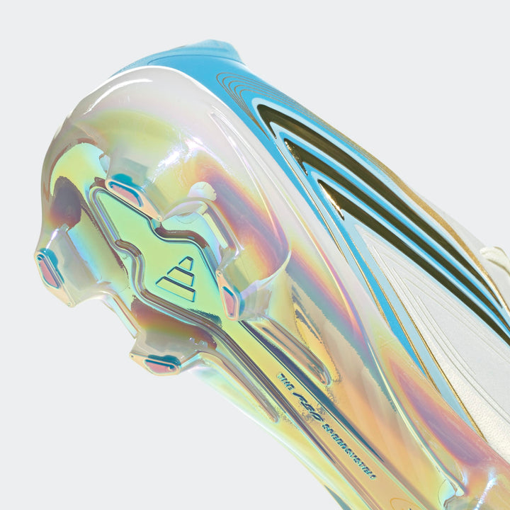 adidas MESSI F50 Elite FG Boots- White/Sky/Gold