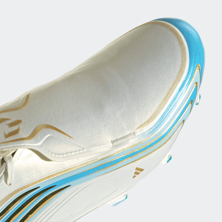 adidas MESSI F50 Elite FG Boots- White/Sky/Gold
