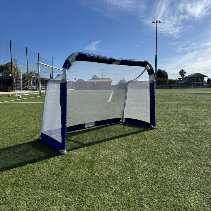 6 x 4 foot Pro Aluminium Folding Goal- Royal