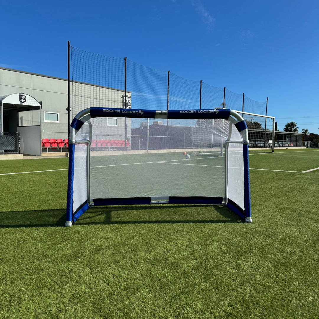 6 x 4 foot Pro Aluminium Folding Goal- Royal