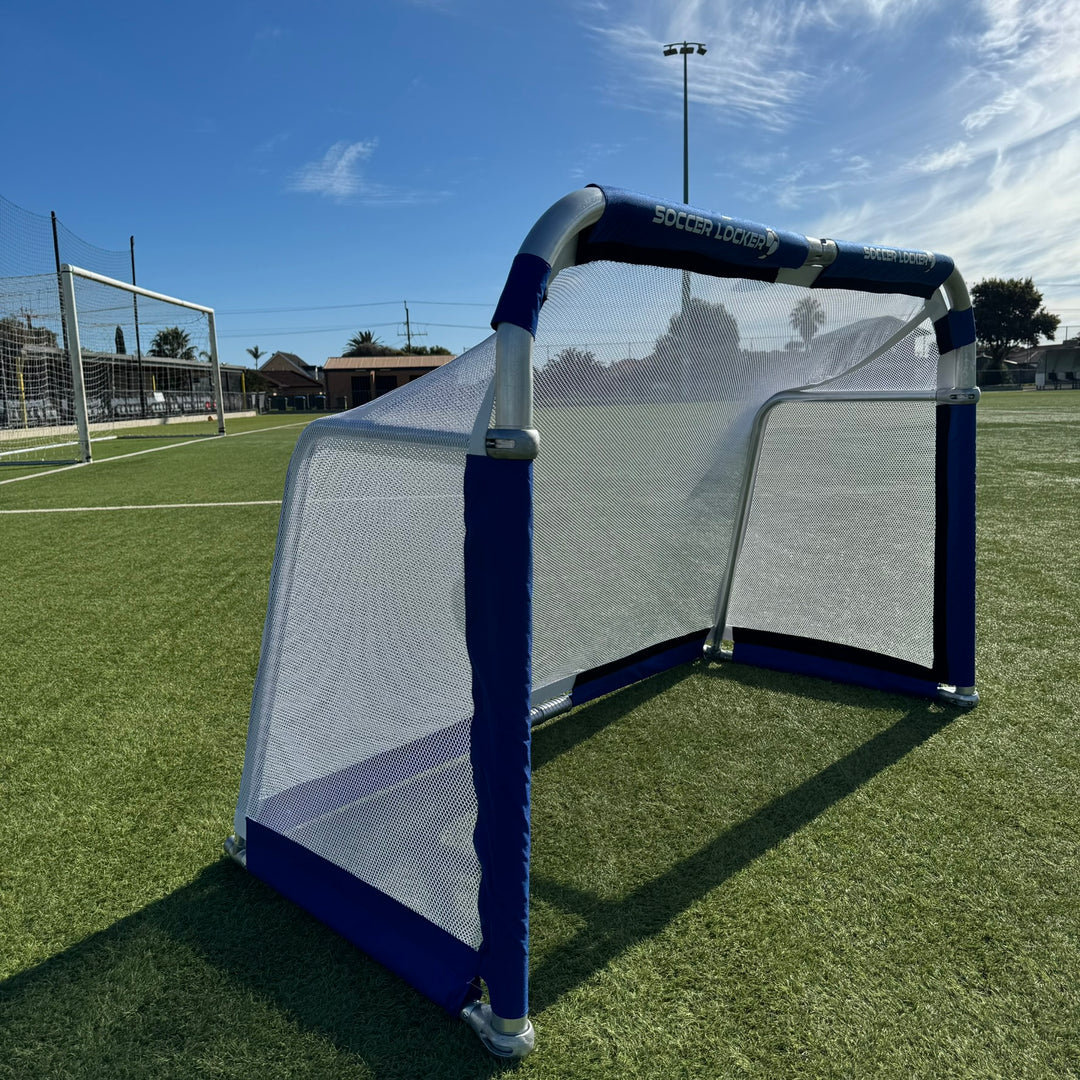 6 x 4 foot Pro Aluminium Folding Goal- Royal