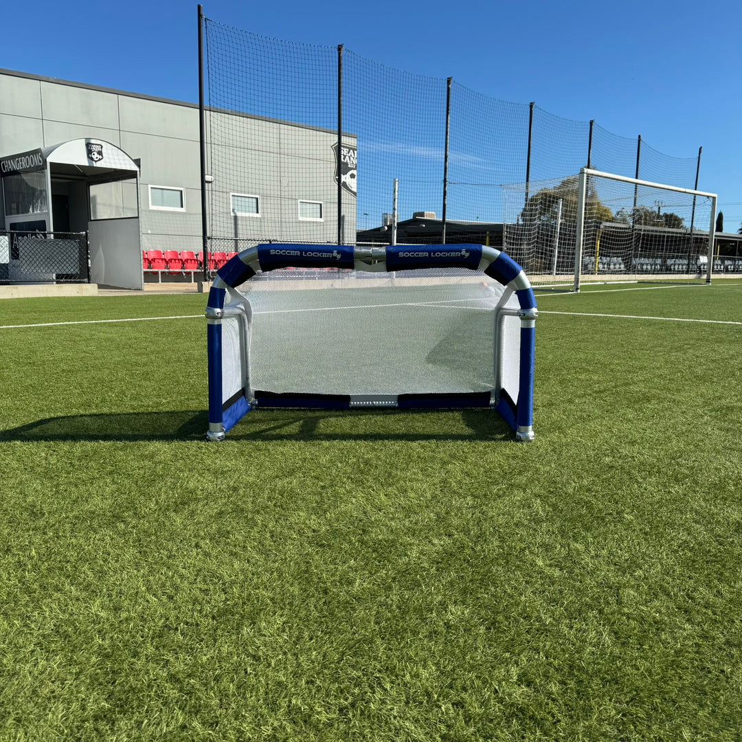 4 x 2.5 foot Pro Aluminium Folding Goal- Royal