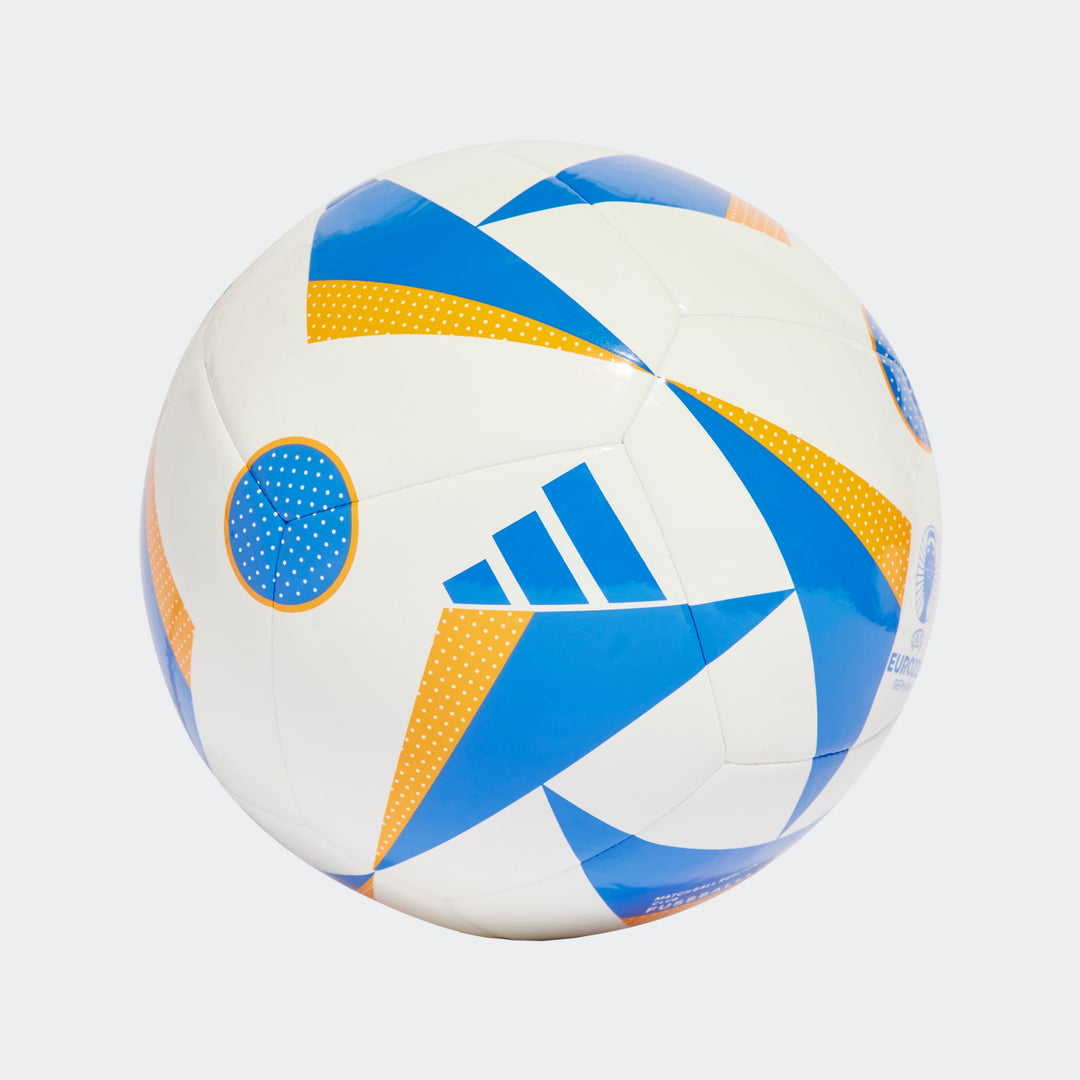 adidas EURO 24 Club Ball- White/Blue/Coral