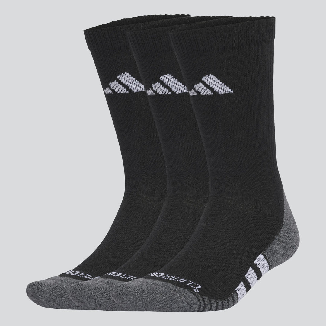 adidas CC Crew Socks- Black- 3 Pack