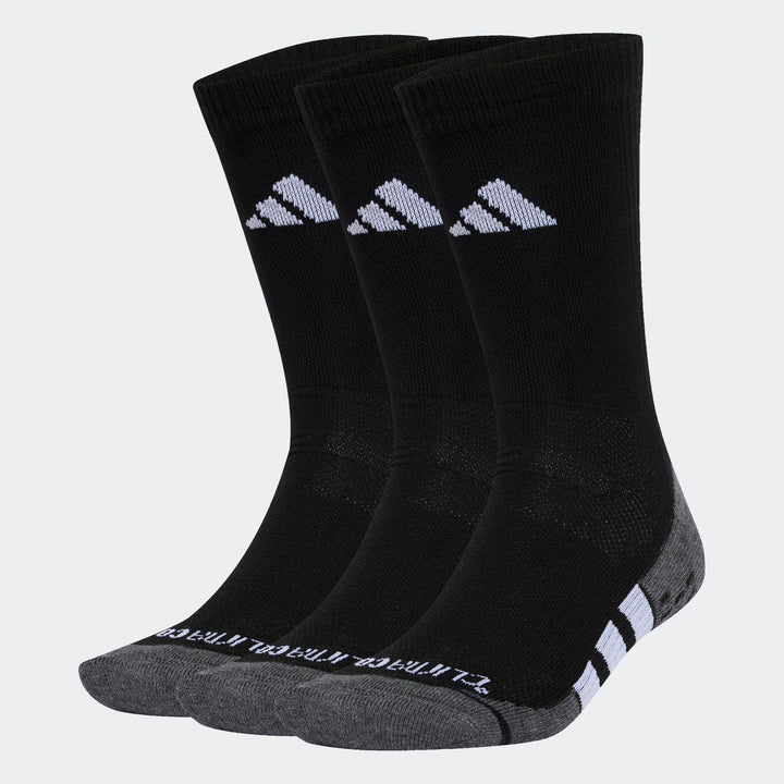 adidas CC Crew Socks- Black- 3 Pack