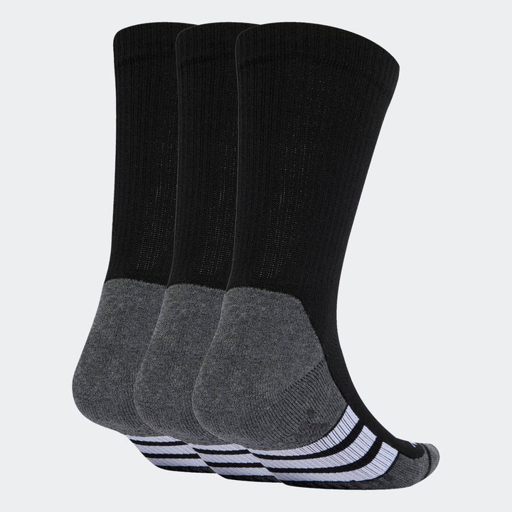 adidas CC Crew Socks- Black- 3 Pack