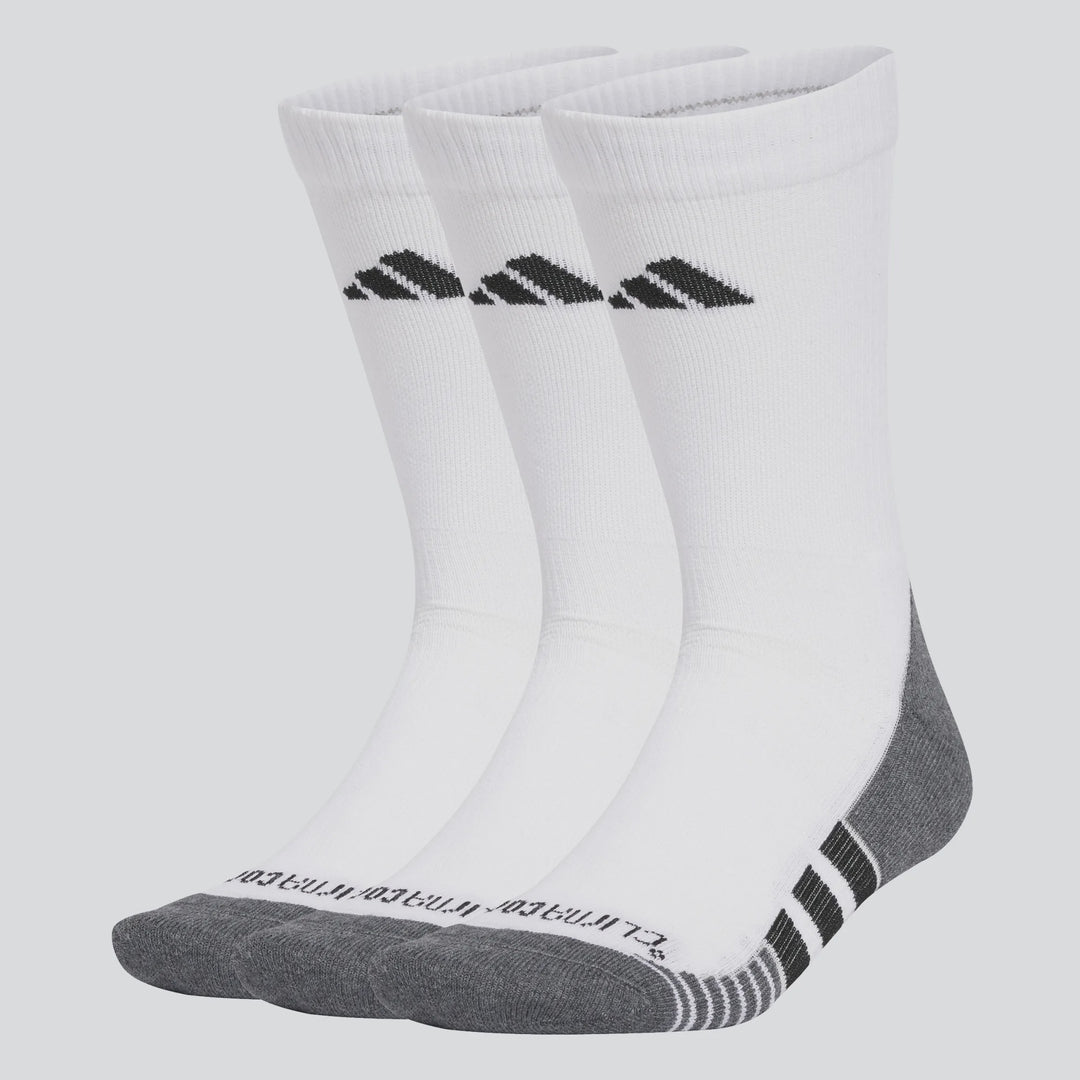 adidas CC Crew Socks- White- 3 Pack
