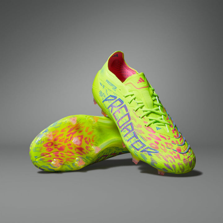 adidas Predator Elite FG Boots- Lemon/Pink/Blue