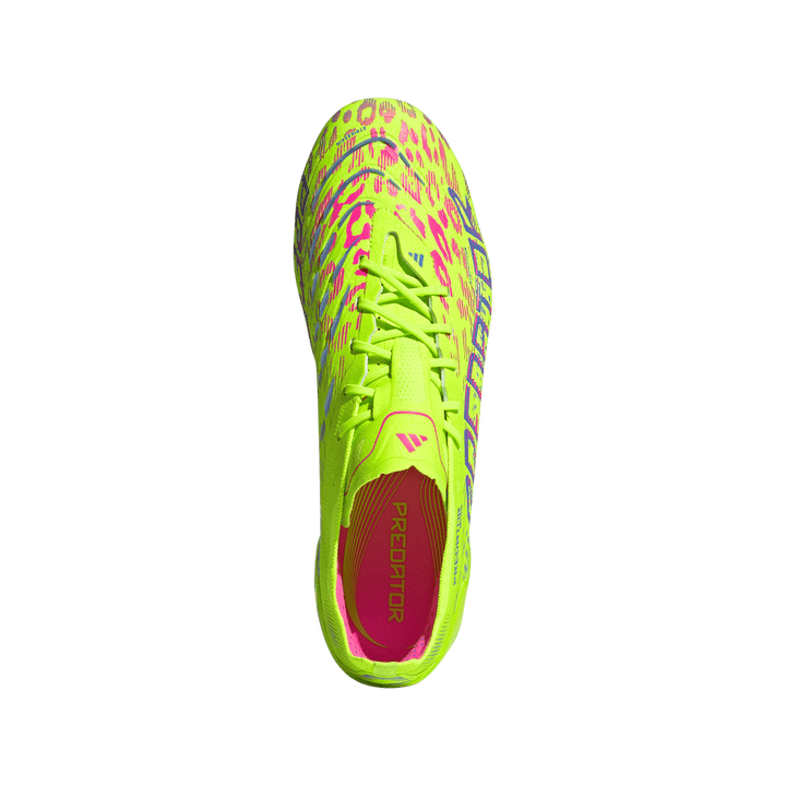 adidas Predator Elite FG Boots- Lemon/Pink/Blue