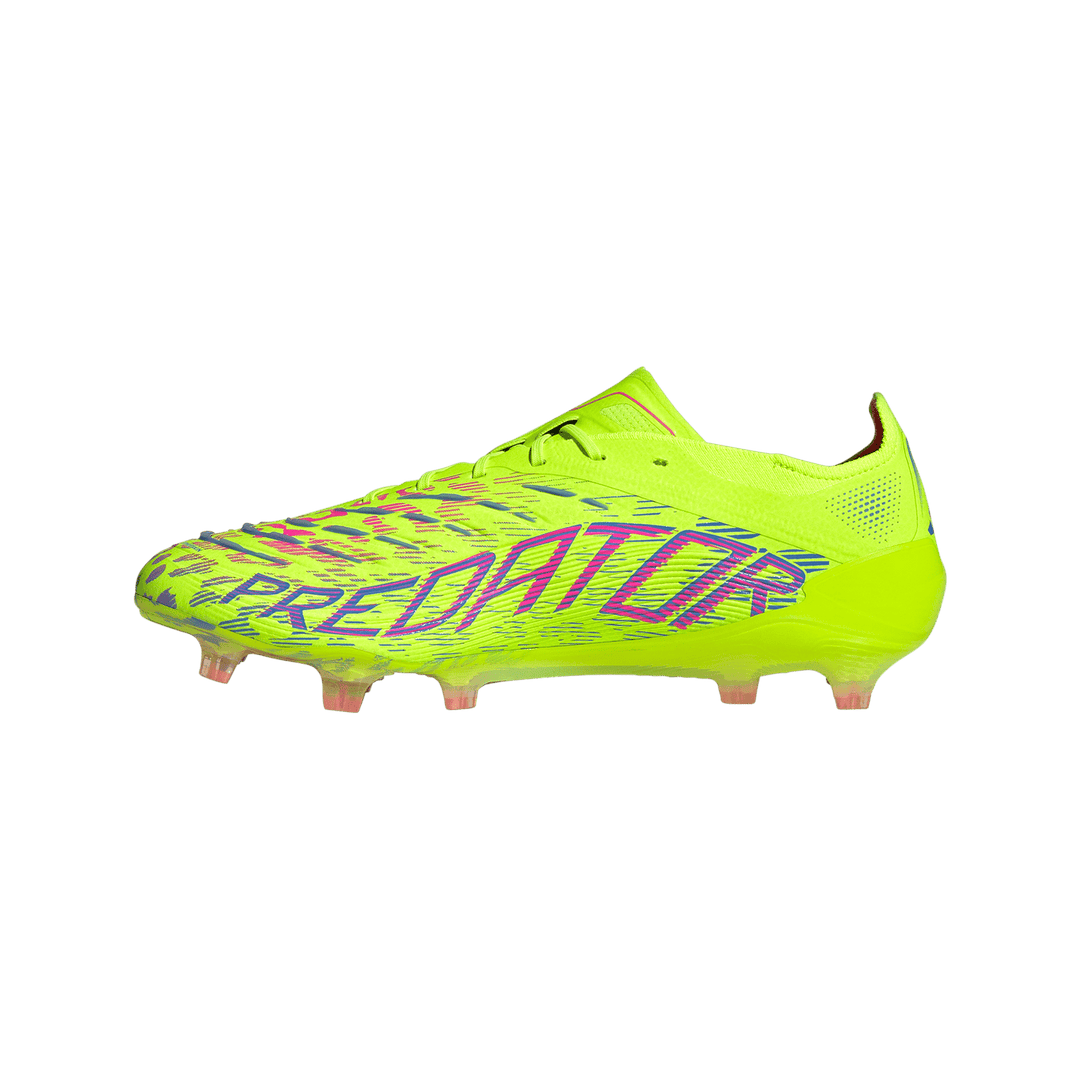 adidas Predator Elite FG Boots- Lemon/Pink/Blue