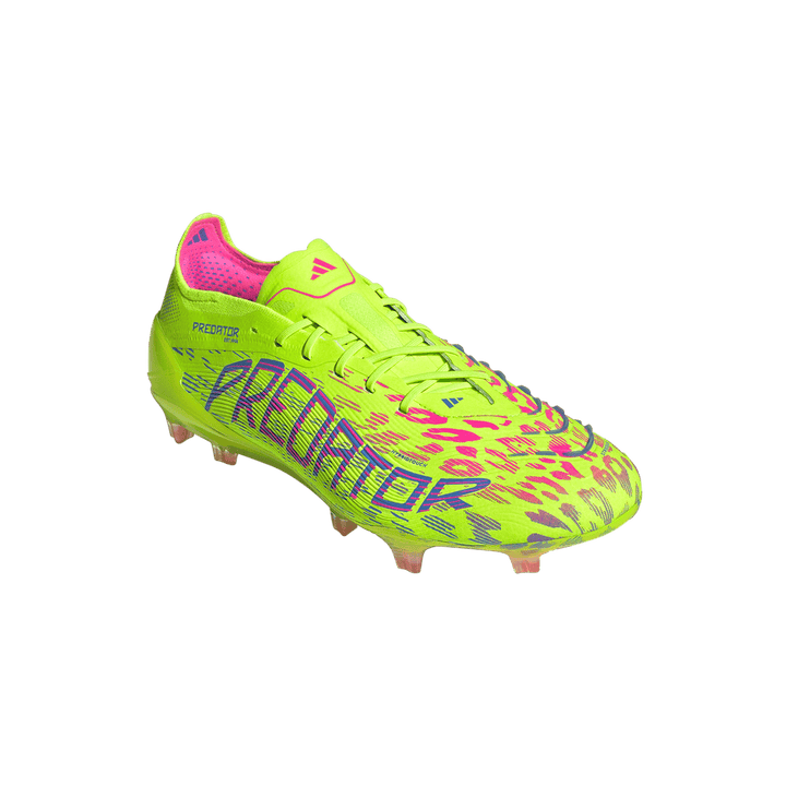 adidas Predator Elite FG Boots- Lemon/Pink/Blue