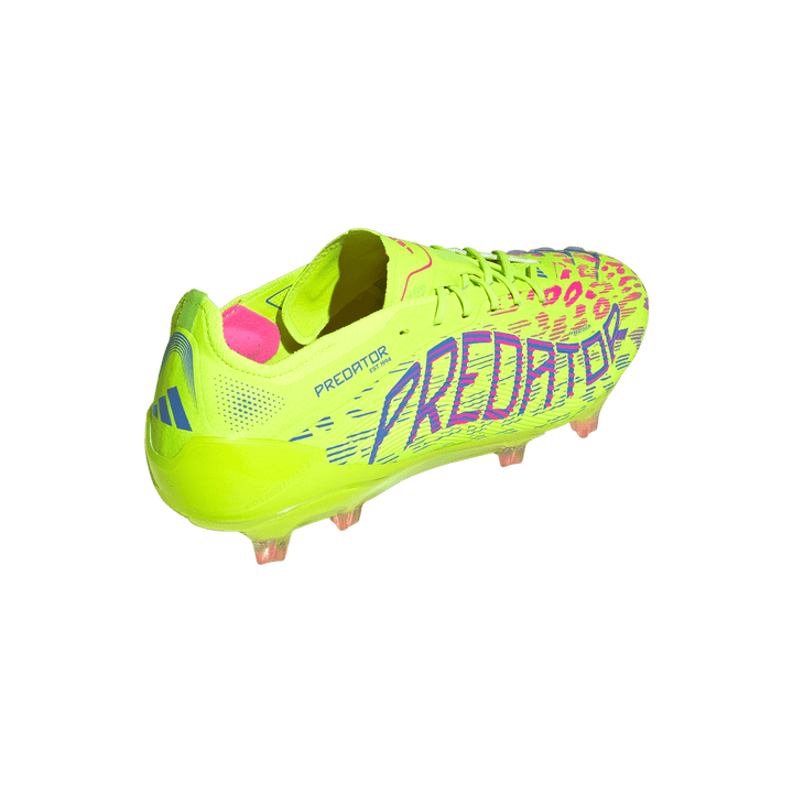 adidas Predator Elite FG Boots- Lemon/Pink/Blue