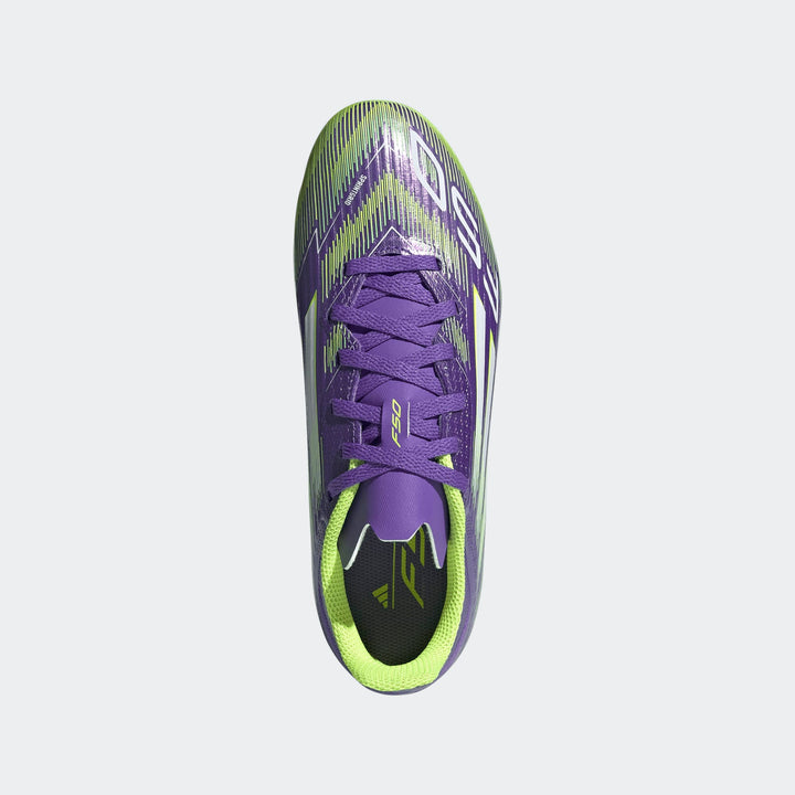 adidas F50 League FG/MG Boots- JUNIOR- Purple/White/Lemon