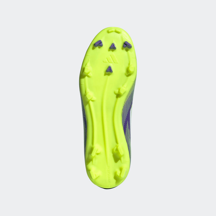 adidas F50 League FG/MG Boots- JUNIOR- Purple/White/Lemon