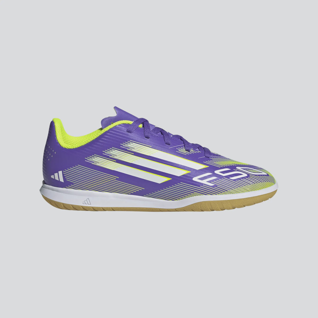 adidas F50 Club Indoor Boots- Purple- JUNIOR