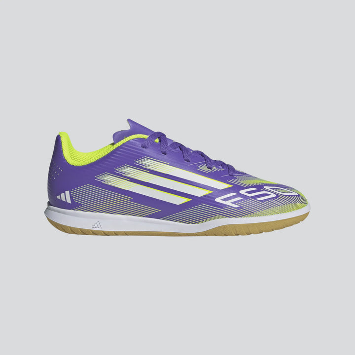 adidas F50 Club Indoor Boots- Purple- JUNIOR