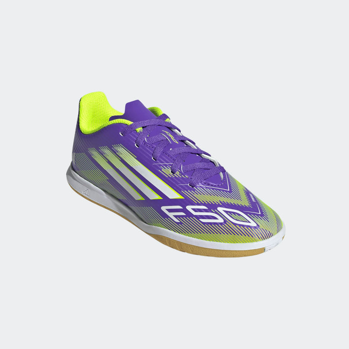 adidas F50 Club Indoor Boots- Purple- JUNIOR