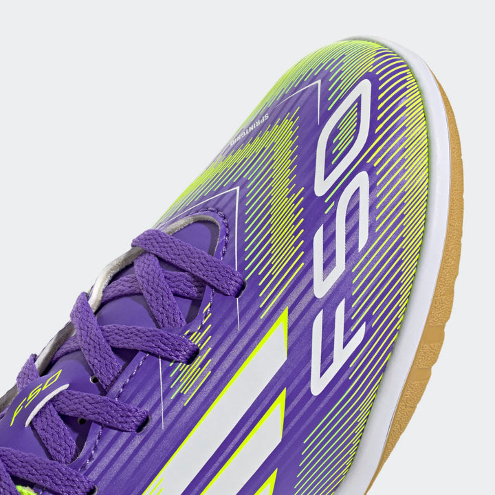 adidas F50 Club Indoor Boots- Purple- JUNIOR