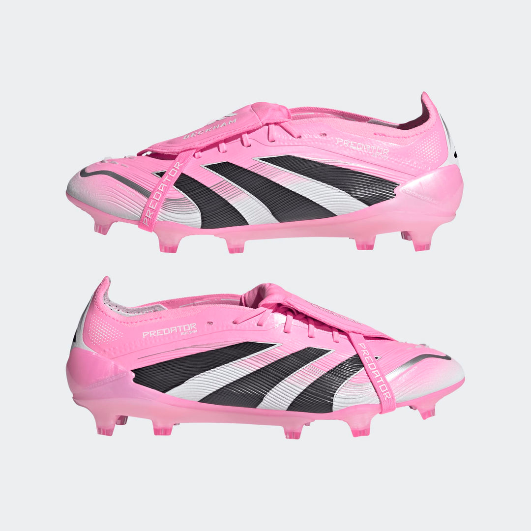 adidas Predator Elite FT FG Boots- Pink/Black/White- BECKHAM