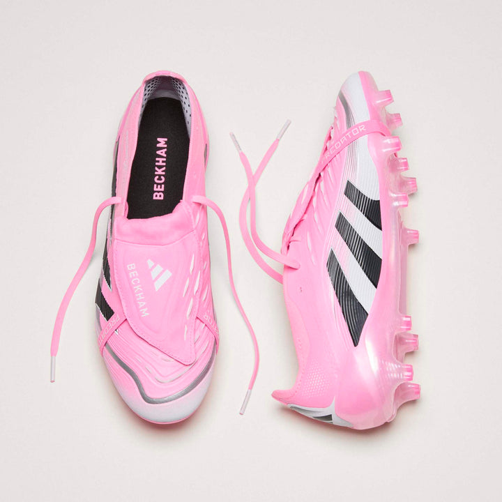 adidas Predator Elite FT FG Boots- Pink/Black/White- BECKHAM