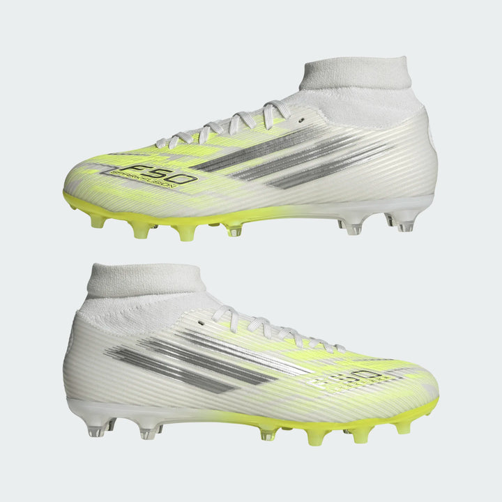 adidas F50 Sparkfusion League FG/AG Boots- White/Lemon - WOMENS