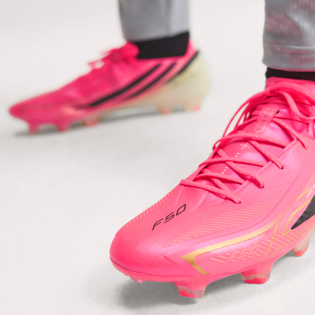 adidas F50 Hyperfast Elite FG Boots- Turbo/Black/Gold